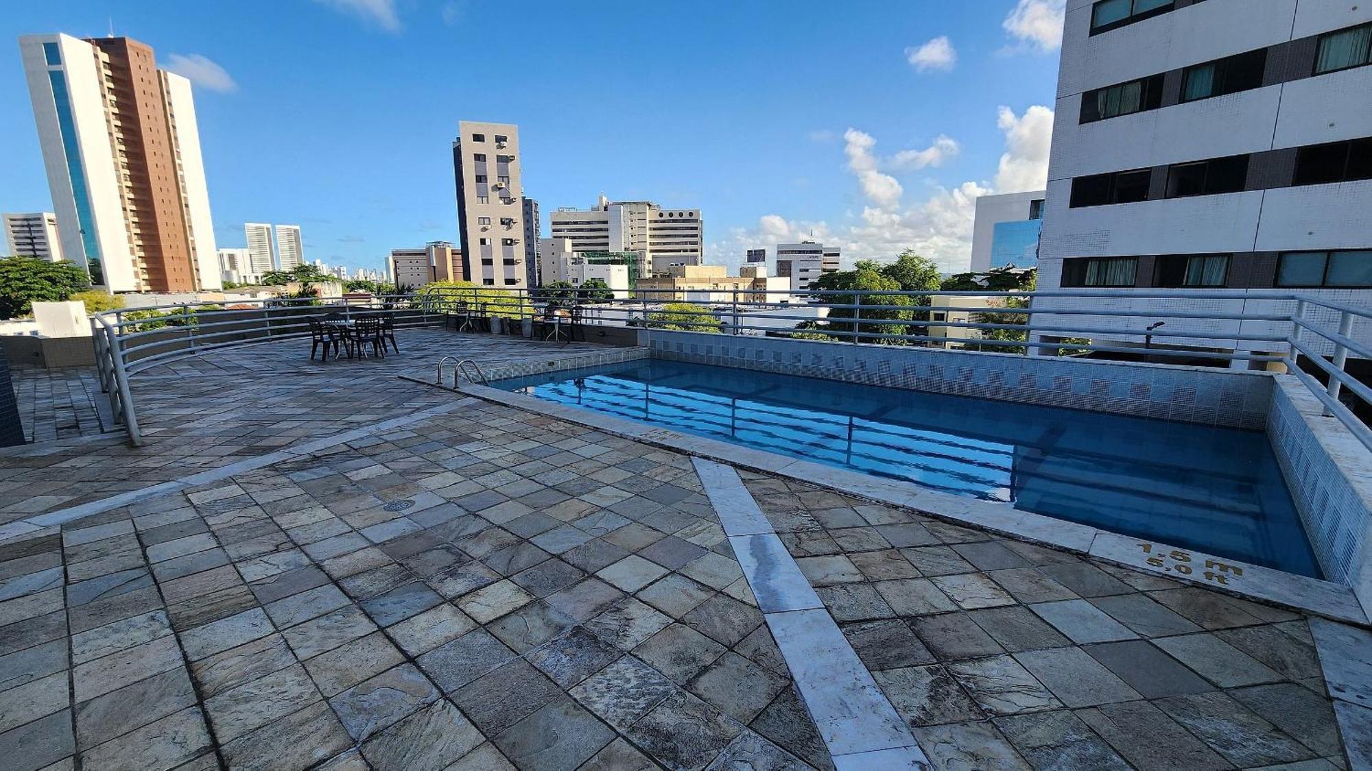 Flat No Condominio Metropolis - Ilha Do Leite 累西腓 外观 照片