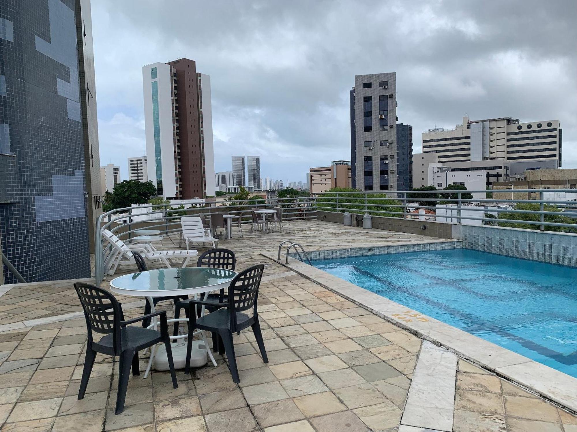 Flat No Condominio Metropolis - Ilha Do Leite 累西腓 外观 照片